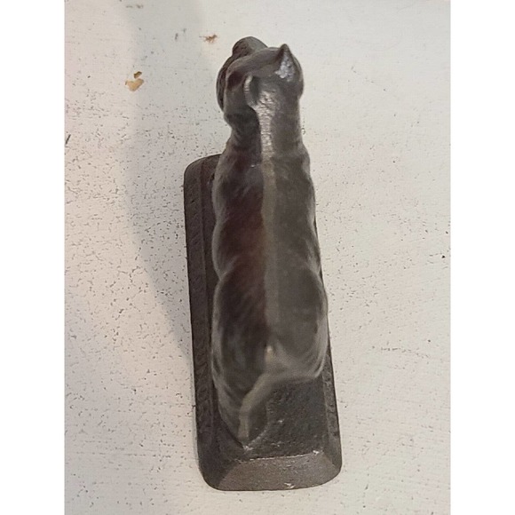 Old original cast iron Hamilton Foundry Scotty Dog Paperweight c. 1930's - Picture 6 of 6